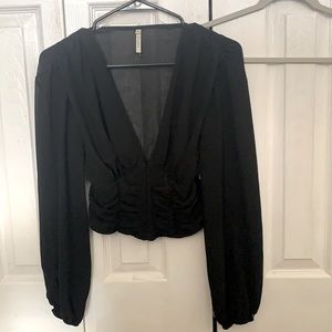 Bluebell Black Lace Blouse